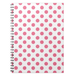 Pink-weiße Polka-Punkte Notizblock