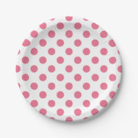 Pink-weiße Polka-Punkte