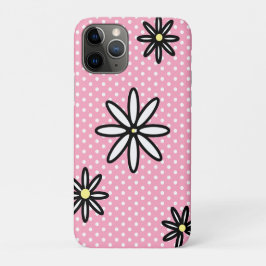 Pink-weiße Polka-Punkte und Molsen Case-Mate iPhone Hülle