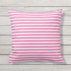 Pink-weiße Streifen Niedliche Girly-Geschenkdekor Kissen