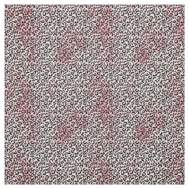 PinK Weißer Schwarzer Leopard Stoff (Muster)