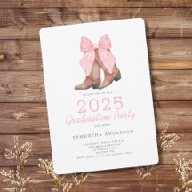 Pink Western 2025 Graduation Party