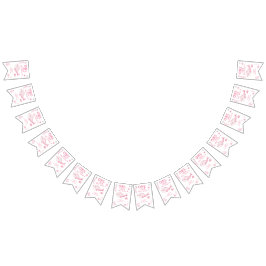 Pink Whale Oneder The Sea 1st Birthday Wimpelkette