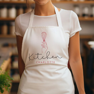Pink Whisk Moderne Küche Schürze