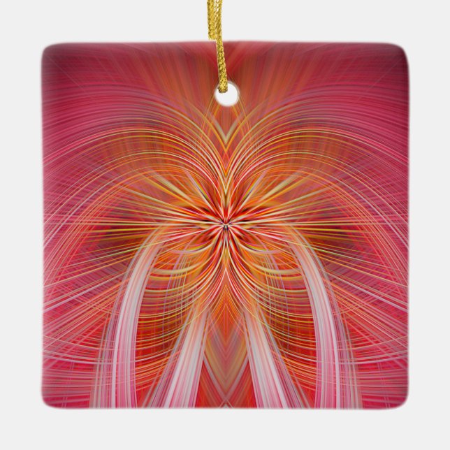 Pink Whisky Keramikornament (Vorderseite)