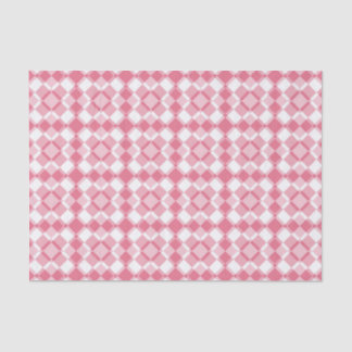 Pink White Abstract Pattern Seidenpapier