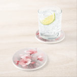 Pink, White, and Gray Foral Getränkeuntersetzer<br><div class="desc">Pink,  White,  and Gray Forals</div>