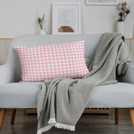 Pink & White Checkerboard Evergreen Kissen Case Kissenbezug