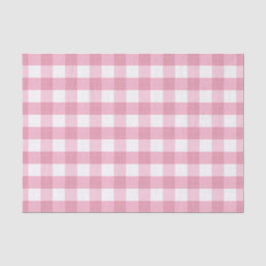 Pink & White Classic Gingham Pattern Seidenpapier