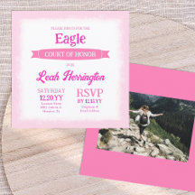 Pink & White Eagle Court of Honor Party
