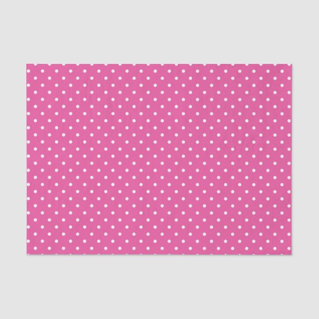 PINK & WHITE EASTER POLKA DOTS SEIDENPAPIER (Vorderseite)