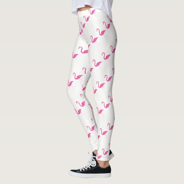 Pink & White Flamingo Leggings (Links)
