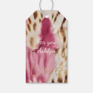 Pink White Gold Südwest Cowgirl Glitzer Liebe Geschenkanhänger
