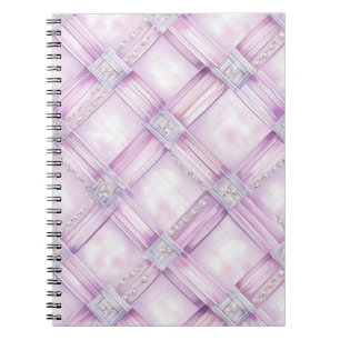 Pink White Pearls Notizblock