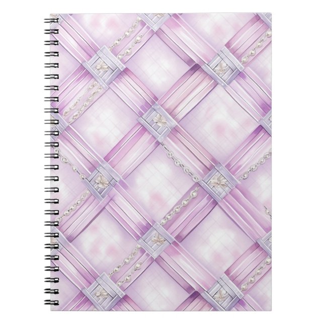 Pink White Pearls Notizblock (Vorderseite)