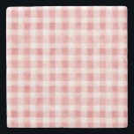 Pink White Plaid Stripes Steinuntersetzer<br><div class="desc">Pink White Plaid Stripes</div>