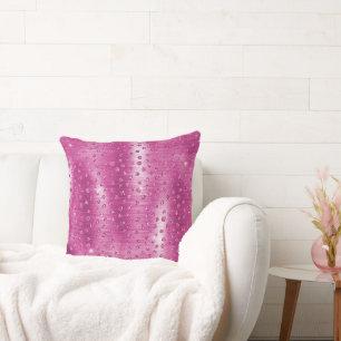 Pink White Sparkle Cheetah Print Kissen