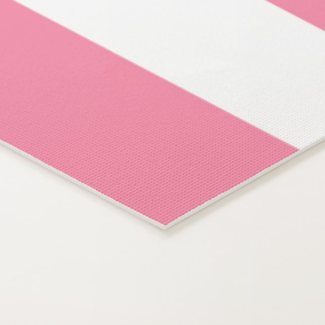 Pink & white striped yoga mat yogamatte (Detail)