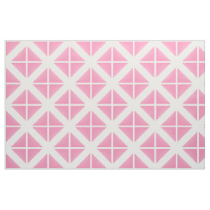 Pink White TrendWinkel Muster Stoff