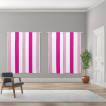 Pink White Vertical Stripes