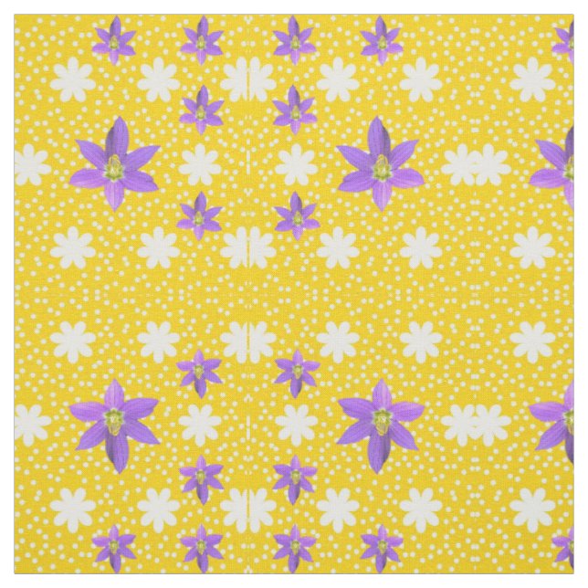 Pink White Yellow Joy Fabric Stoff (Muster)