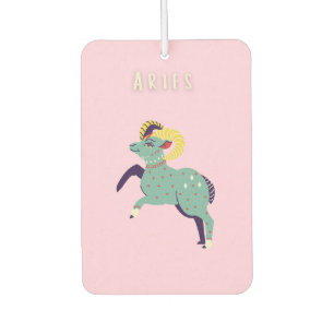 Pink Widder, Sternzeichen, Sternzeichen-Druck Autolufterfrischer