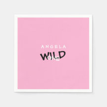 Pink Wild 1 Personalisiert 1. Geburtstag