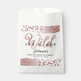 Pink - Wild Animal Print Bachelorette Bach Geschenktütchen