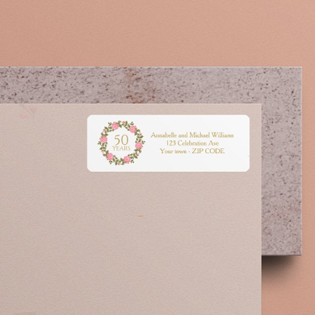 PINK WILD ROSE WREATH 50. Wedding-Adresse (Von Creator hochgeladen)