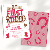 Pink Wild West Cowgirl 1. Geburtstags-Party
