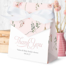 Pink Wildblume Muster elegant Baby Girl Dusche
