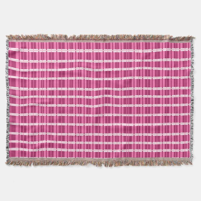 Pink Window Pane Zeitgenössische Ausgabe Decke (Vorderseite)