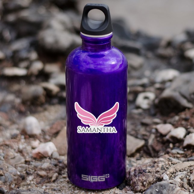 Pink wings cute girly Aviation  Aufkleber (Von Creator hochgeladen)