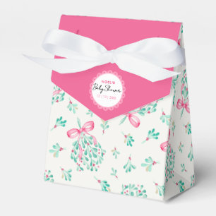 Pink Winter Botanical Baby Dusche Geschenkschachtel