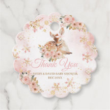 Pink Winter Dei a Girl Baby Dusche