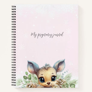Pink Winter My Pregancy Sweet Little Deer Journal