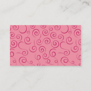 Pink Wirbel Business Card Visitenkarte