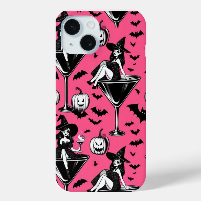Pink Witch Martini Case-Mate iPhone Hülle (Rückseite)