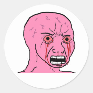 Pink Wojak Aufkleber