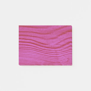 Pink Wood Grain Post-it Klebezettel