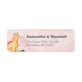 Pink Woodland Fox Rücksendeadresse