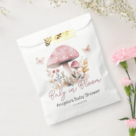 Pink Woodland Mushroom Kinderdusche Geschenktütchen