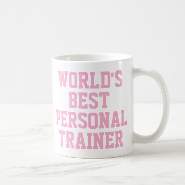 Pink World's Best Personal Trainer Tasse (Rechts)