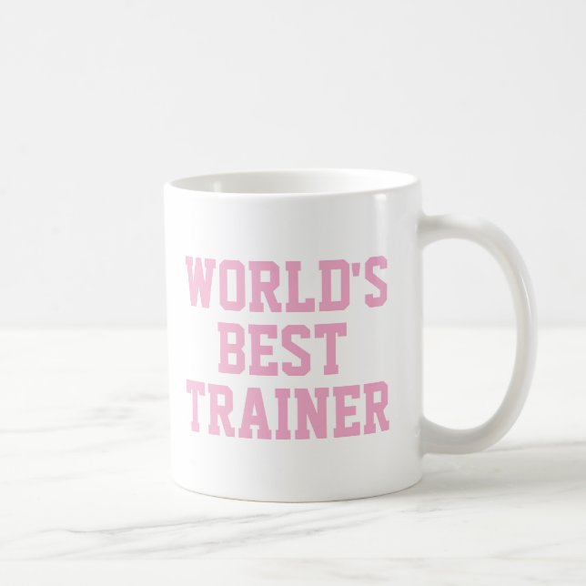 Pink World's Best Trainer Tasse (Rechts)