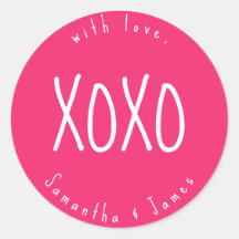 Pink XOXO Romantisches Personalisiertes