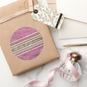 Pink Yarrow Elegant Stickers