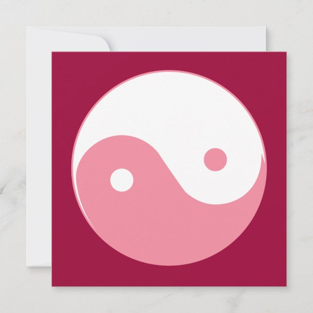 Pink Yin-Yang-Symbol (Vorderseite)