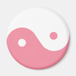 Pink Yin-Yang-Symbol Magnet