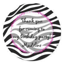 Pink Zebra Birthday Party Gefallen