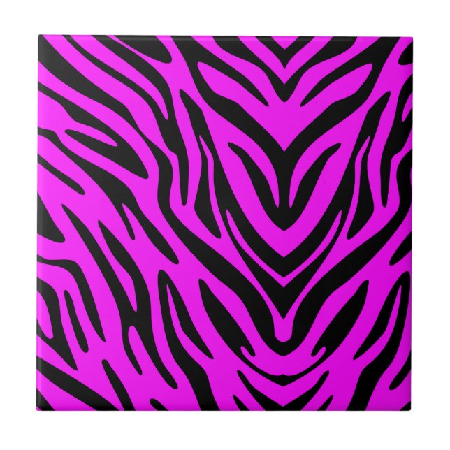 Pink Zebra Fliese (Vorderseite)